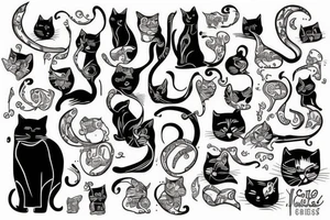 cats tattoo idea