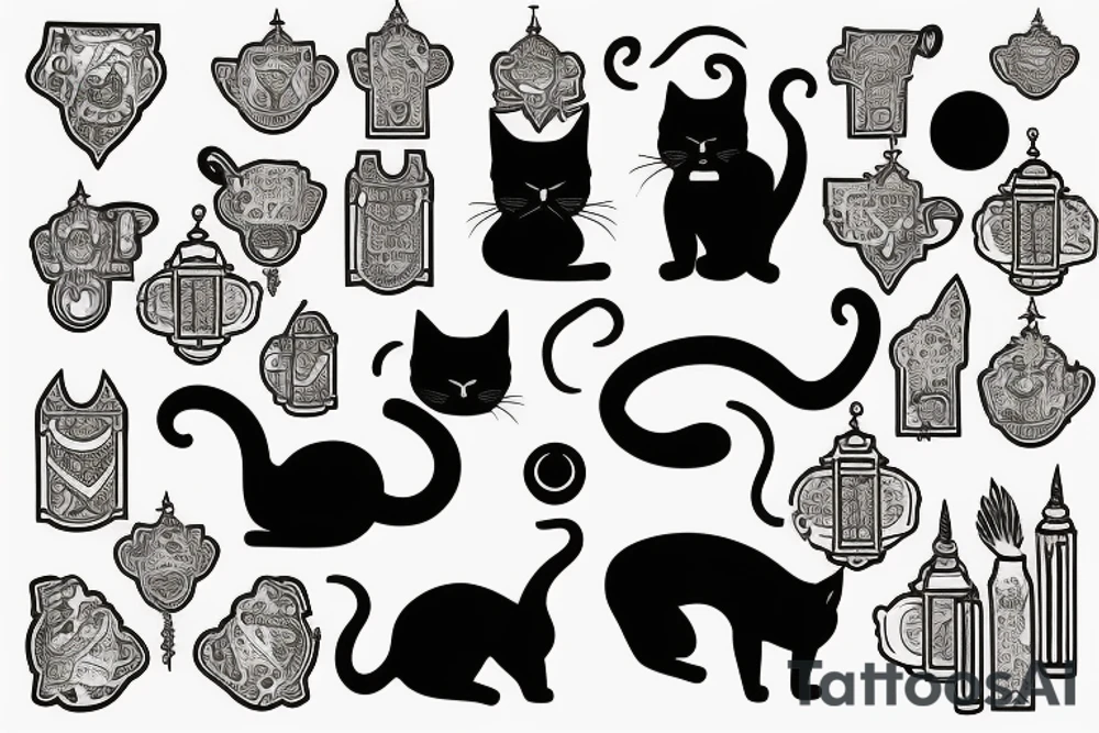 korat cat like Jewish orthodox tattoo idea