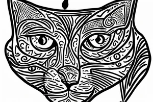 korat cat reading torah tattoo idea