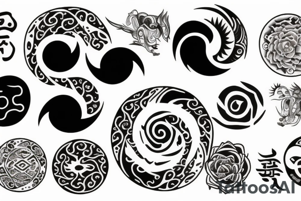yin and yang tattoo idea