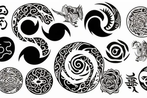 yin and yang tattoo idea