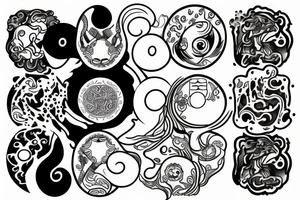 yin and yang tattoo idea