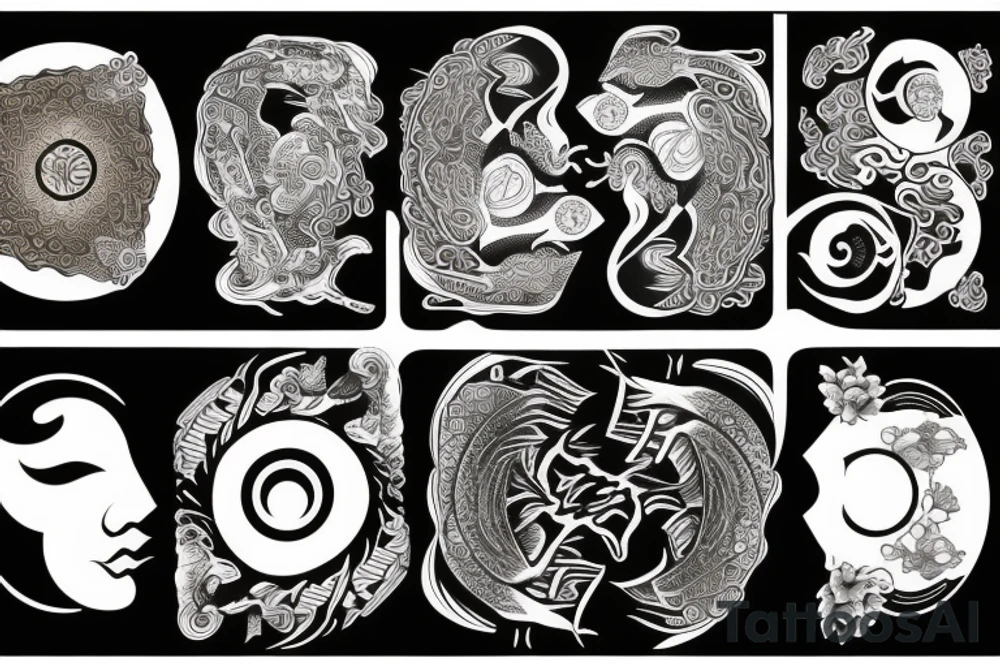 yin and yang tattoo idea