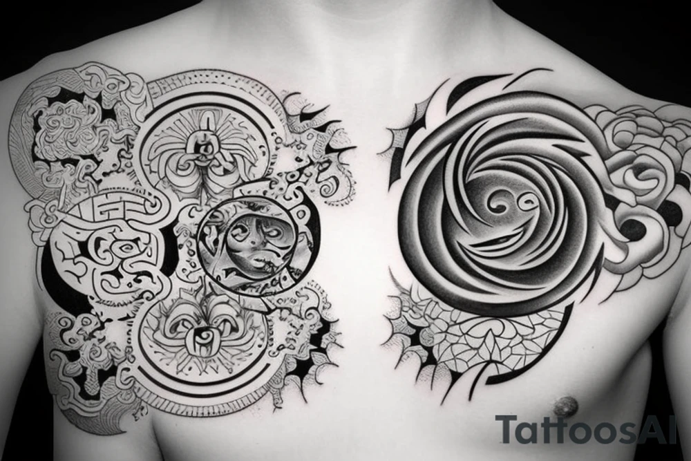 yin and yang tattoo idea