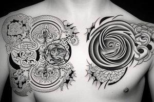yin and yang tattoo idea