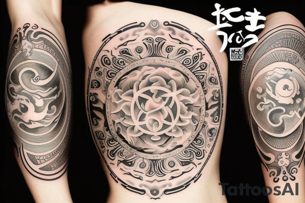 yin and yang tattoo idea