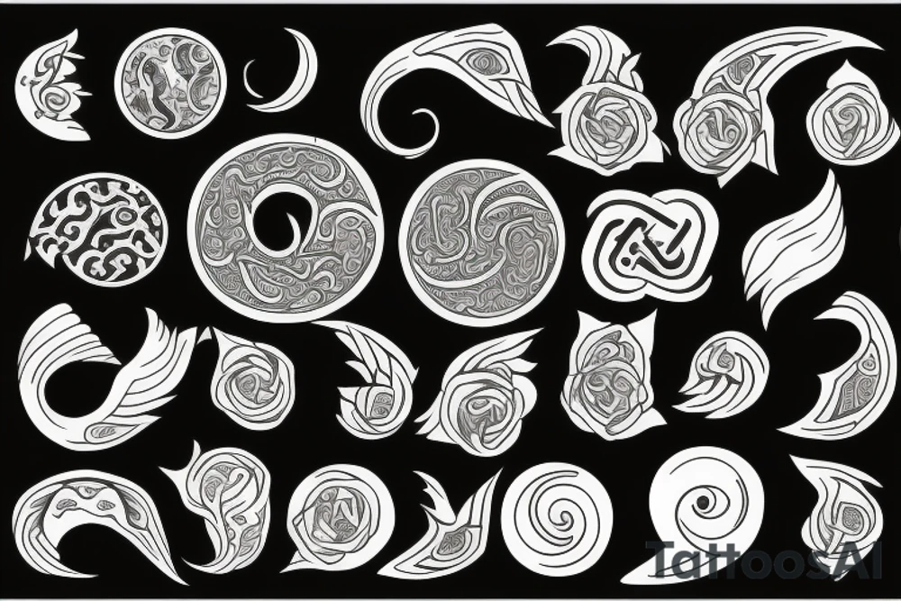 yin and yang tattoo idea