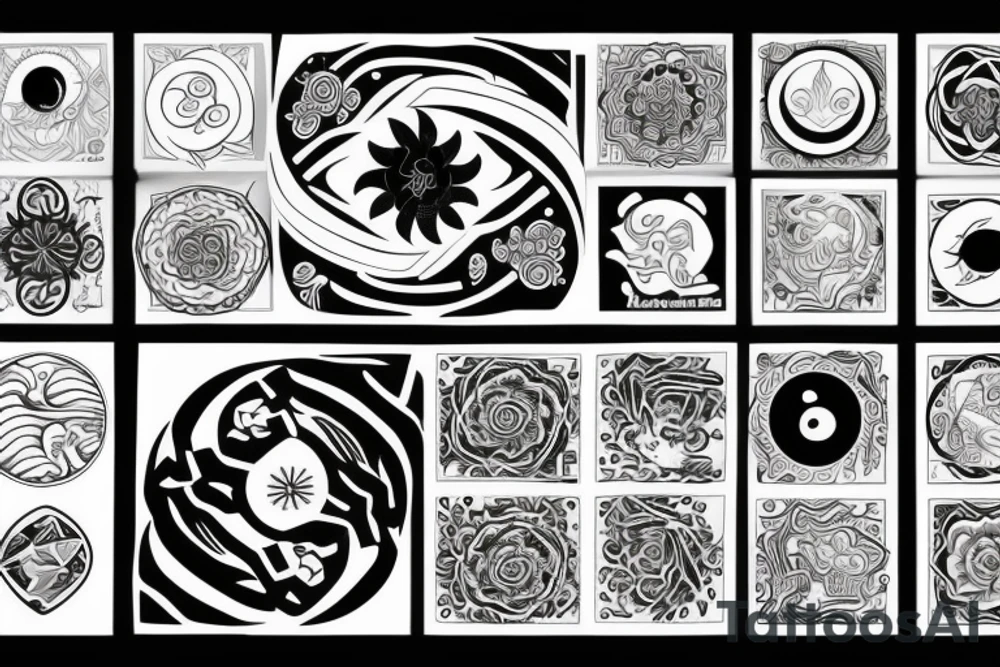yin and yang in harmony tattoo idea