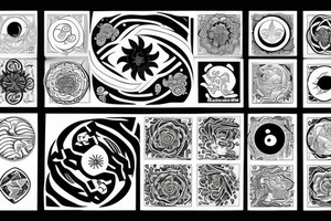 yin and yang in harmony tattoo idea