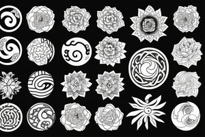 yin and yang in harmony tattoo idea