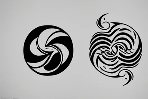 yin and yang in harmony tattoo idea
