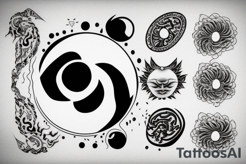 yin and yang in harmony tattoo idea