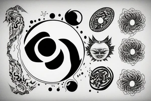 yin and yang in harmony tattoo idea