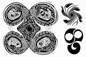 yin and yang in harmony tattoo idea