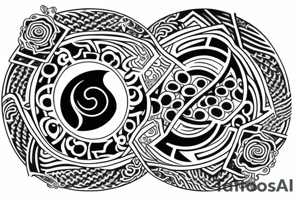 yin and yang in harmony tattoo idea