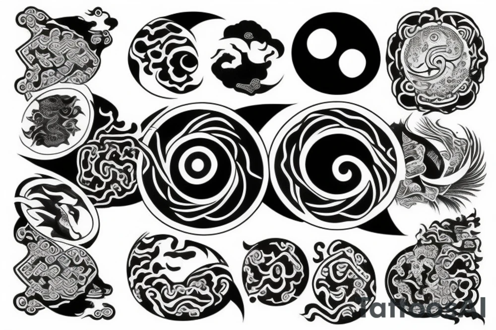 yin and yang in harmony tattoo idea