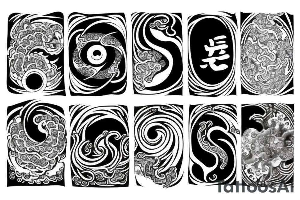 yin and yang in harmony tattoo idea