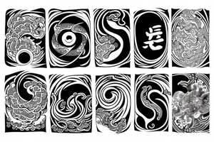 yin and yang in harmony tattoo idea