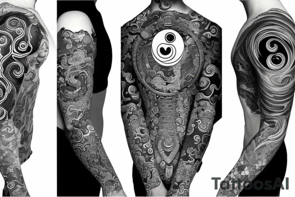 yin and yang in harmony tattoo idea