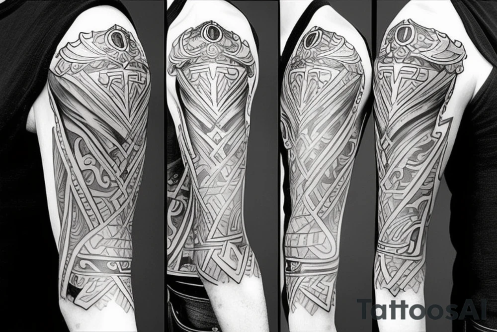 Full sleeve tattoo zelda tattoo idea