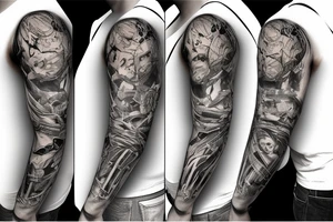 Full sleeve tattoo borderlands tattoo idea