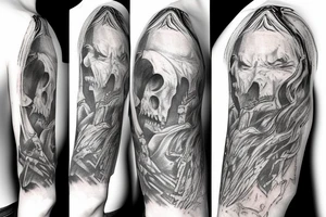 Lord of the Rings full sleeve tattoo idea