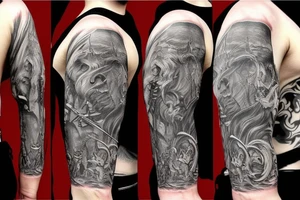 Lord of the Rings full sleeve tattoo idea