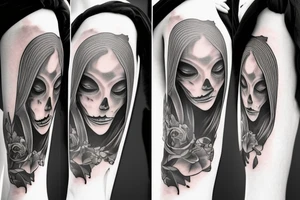 Female grim reaper tattoo idea