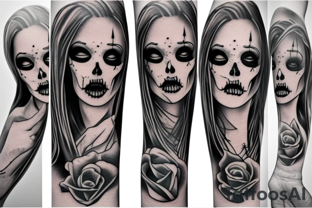 Female grim reaper tattoo idea