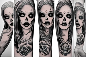 Female grim reaper tattoo idea