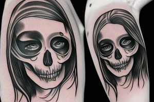 Female grim reaper tattoo idea