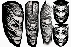 Ronin Mask tattoo idea