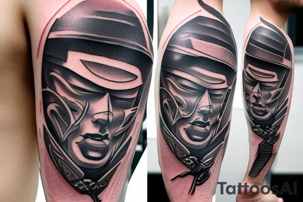 Ronin Mask tattoo idea
