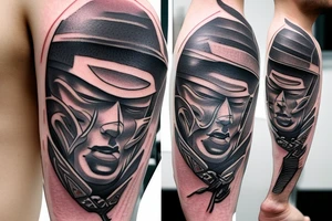 Ronin Mask tattoo idea