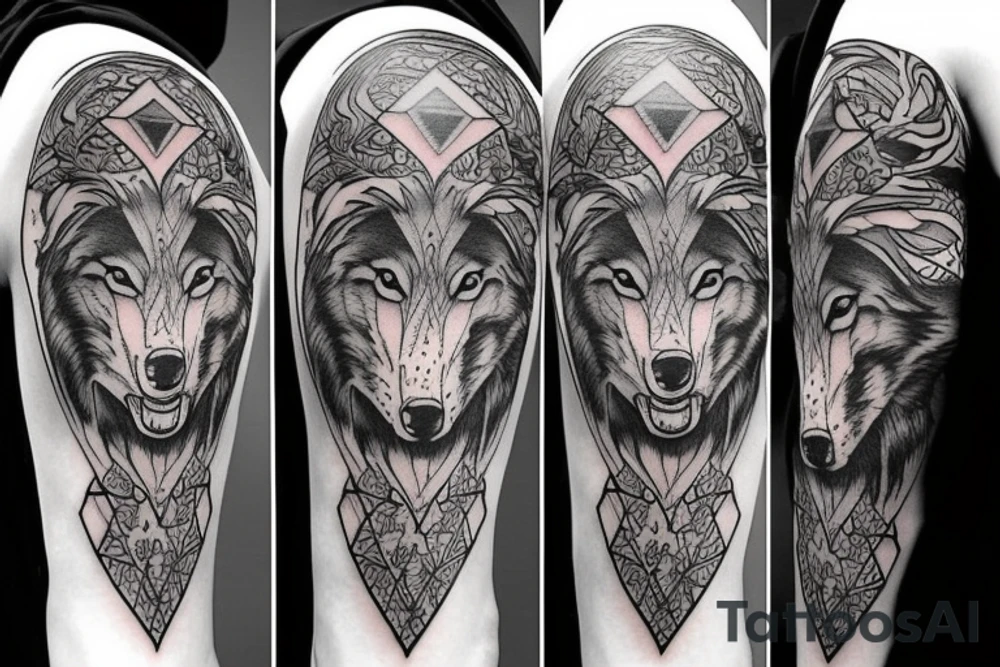 Wolf without pack tattoo idea