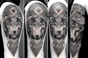 Wolf without pack tattoo idea