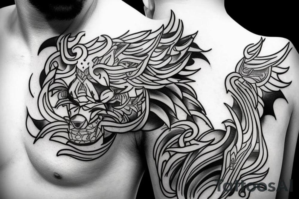 Wolf without pack tattoo idea