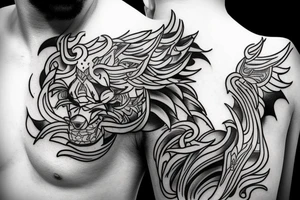 Wolf without pack tattoo idea