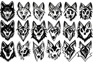Wolf without pack tattoo idea