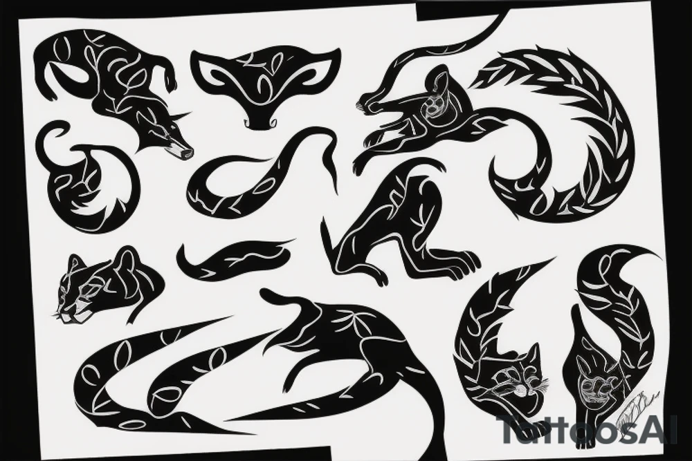 Cougar without
 pack tattoo idea