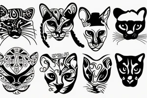 Cougar face tattoo idea