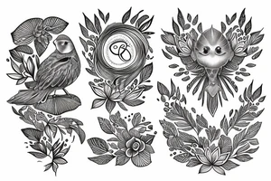 Yellow canary tattoo idea