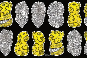 Yellow canary tattoo idea