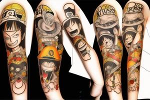 One piece tattoo idea
