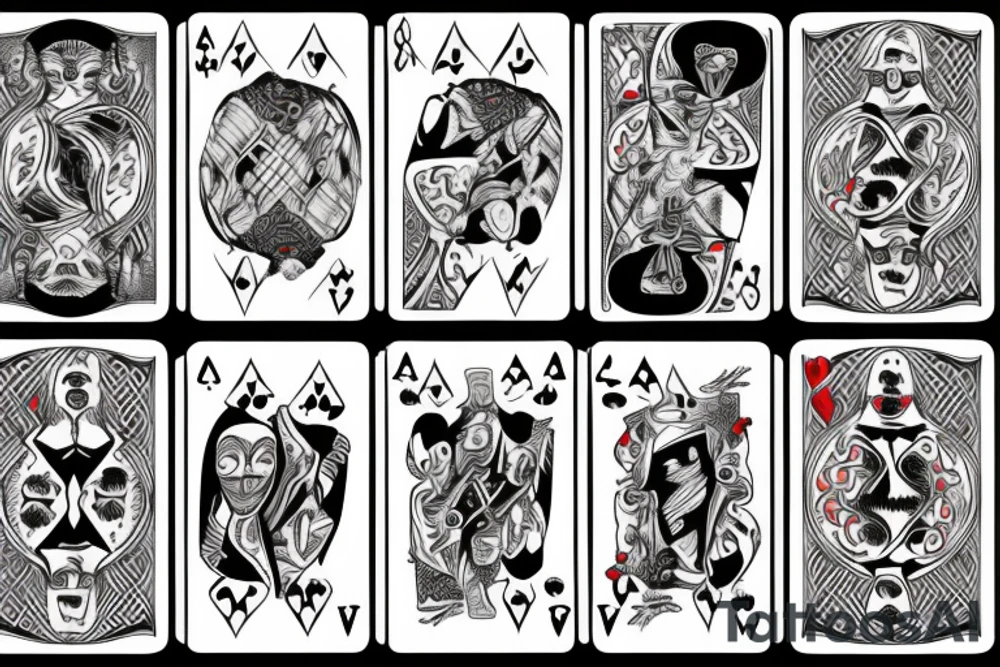 Pair of jokers cards tattoo idea