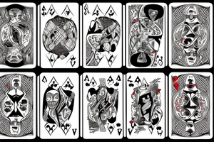 Pair of jokers cards tattoo idea