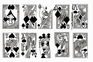 Pair of jokers cards tattoo idea