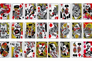 Pair of jokers cards tattoo idea