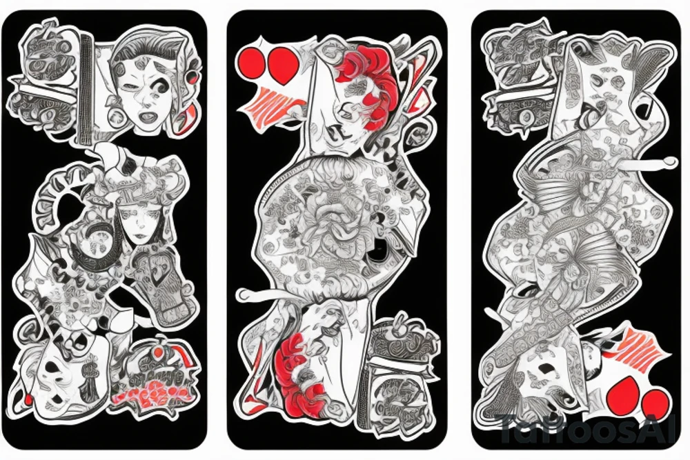 A pair of aces cards tattoo idea