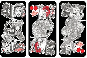 A pair of aces cards tattoo idea